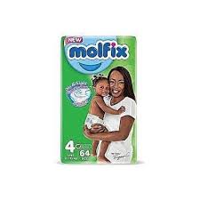 Molfix Day & Night Size 4 9-15Kg 64 Pieces